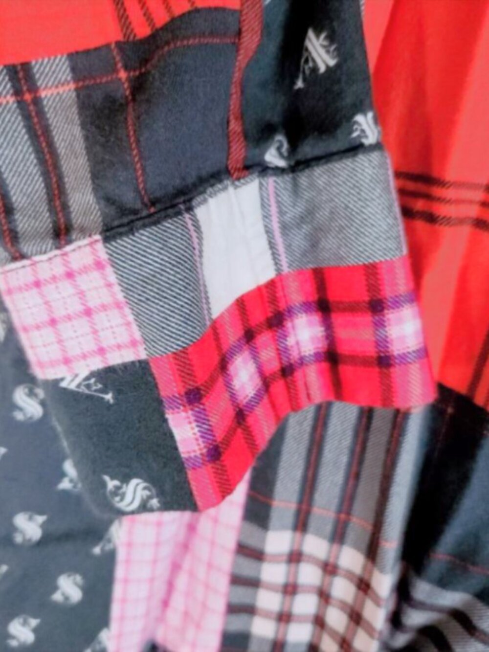 Victoria's Secret Dreamer Patchwork Flannel Sleep Shirt Women's Size Small - Picture 6 of 7